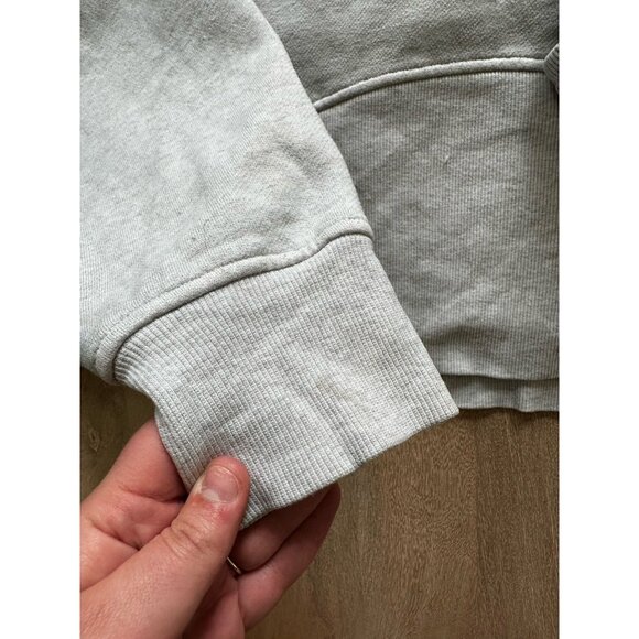 Lululemon Scuba Oversized 1/2 Zip Hoodie Heathered Core Ultra Light Grey Size ML - Picture 7 of 8